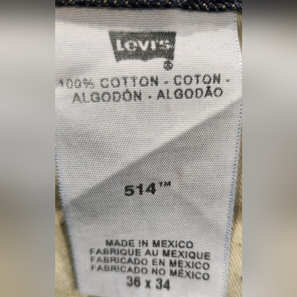 Levi's 514 Straight Leg Blue Jeans Red Tag - Picture 6 of 6